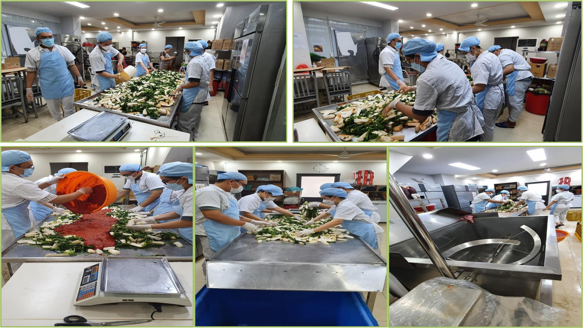 Sơ chế nguyên liệu kim chi